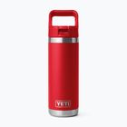 Sticlă termică YETI Rambler C Straw 532 ml rescue red