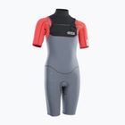 Costum de surfing pentru copii ION Capture 2/2 Shorty Back Zip Jr steel blue/red