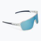 Ochelari de soare Red Bull SPECT Daft grey clear/smoke with blue mirror