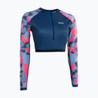 Longsleeve de înot pentru femei Shorty UV granatowy