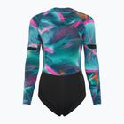 Spumă de înot pentru femei ION Amaze Hot Shorty 1.5 Front Zip tropical palm glitch