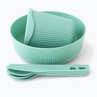 Set de vase de vase de drumeție Sea to Summit Passage Dinnerware aqua sea