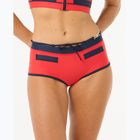 Partea de jos a costumului de baie Rip Curl Noughties Low Rise Victoria Vergara red/dark blue