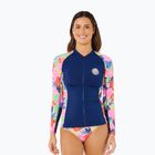 Longsleeve de înot pentru femei Rip Curl Party Wave Upf Zip multicolor
