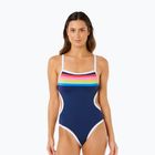 Costum de baie întreg pentru femei Rip Curl Surf Stripe Cheeky dark navy