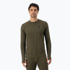Bluză termică pentru bărbați Mons Royale Cascade Merino Base Layer dark olive
