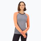 Bluză termică damă Mons Royale Bella Tech grey heather/punch