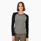 Bluză termică damă Mons Royale Icon Raglan mr stripe/black