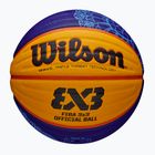 Minge de baschet Wilson Fiba 3x3 Game Ball Paris Retail 2024 blue/yellow mărime 6
