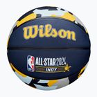 Minge de baschet pentru copii Wilson 2024 NBA All Star Mini + pudełko brown mărime 3