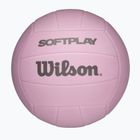 Minge de volei Wilson Soft Play pink mărimea 5