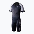 Combinezon de triatlon pentru bărbați Synergy Elite Short Sleeve Trisuit salt & pepper