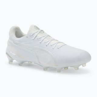 Încălțăminte de fotbal PUMA King Ultimate FG/AG puma white/puma silver Încălțăminte de fotbal PUMA King Ultimate FG/AG puma white/puma silver