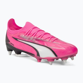 Încălțăminte de fotbal PUMA Ultra Ultimate MxSG poison pink/puma white/puma black Încălțăminte de fotbal PUMA Ultra Ultimate MxSG poison pink/puma white/puma black