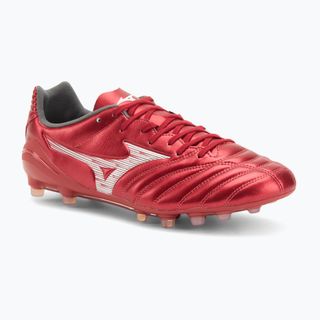 Încălțăminte de fotbal pentru bărbați Mizuno Monarcida Neo III Pro AG morelia 40th red/white Încălțăminte de fotbal pentru bărbați Mizuno Monarcida Neo III Pro AG morelia 40th red/white
