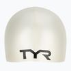 Cască de înot pentru copii  TYR Wrinkle-Free Silicone white