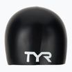 Cască de înot pentru copii  TYR Wrinkle-Free Silicone black