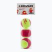 Set de mingi de tenis pentru copii 3 buc. HEAD 3B Vârf de cap roșu galben 578113