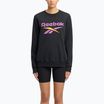Bluză pentru femei Reebok Identity Big Logo Fleece Crew black/purple rave/electric amber