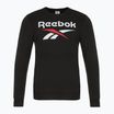 Bărbați Reebok Identity Big Logo Fleece Crew negru/alb/roșu vector tricou