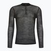 Tricou termic Smartwool Intraknit Merino 200 1/4 Zip pentru bărbați negru 16260