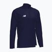 Pulover de fotbal pentru copii New Balance Training 1/4 Zip tricotat albastru marin NBEJT9035