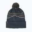 Căciulă de iarnă Patagonia Powder Town Beanie fitz roy stripe knit/smolder blue