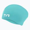 Cască de înot TYR Long Hair Wrinkle Free Silicone turquoise