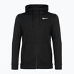 Bluză pentru bărbați Nike Dri-Fit Hooded Fitness Full Zip Fleece black/white