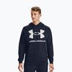 Hanorac cu glugă pentru bărbați Under Armour Rival Fleece Big Logo Hd albastru marin 1357093