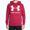 Tricou de antrenament pentru bărbați Under Armour Rival Fleece Big Logo HD roșu și alb 1357093-664