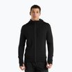 Bărbați Icebreaker Quantum III LS Zip Hood tricou trekking negru IB0A59JX0011