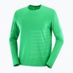 Longsleeve de alergare pentru bărbați Salomon Sense Aero Tee GFX parakeet/spearmint