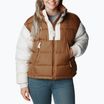 Columbia Pike Lake II Cropped jachetă în puf pentru femei de culoare camel maro/cretă