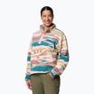 Bluză pentru femei Columbia Helvetia II Printed Cropped Half Snap river blue/rogue walley