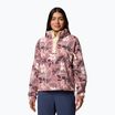 Bluză pentru femei Columbia Helvetia II Printed Cropped Half Snap fig pasteled/multi