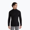 Longsleeve termoactiv pentru bărbați icebreaker Merino 200 Oasis Half Zip black