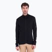 Bluză de trekking pentru bărbați icebreaker Merino 260 Quantum IV Zip black