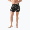 Boxeri termoactivi pentru bărbați Smartwool Merino Print Boxer Brief black gone camping