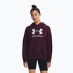 Hanorac de antrenament pentru femei Under Armour Rival Fleece Big Logo dark maroon/white