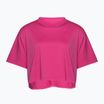 Tricou de antrenament pentru femei Under Armour Campus Boxy Crop astro pink/black