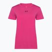 Tricou de antrenament pentru femei Under Armour Off Campus Core astro pink/black