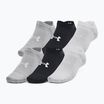 Șosete de antrenament Under Armour Essential No Show 6 Pack black/black/halo gray