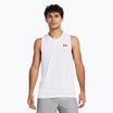 Tricou de antrenament pentru bărbați Under Armour Tech Tank white/black