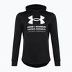 Bluză pentru bărbați Under Armour Rival Terry Graphic Hood black/castlerock