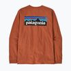 Longsleeve pentru bărbați Patagonia P-6 Logo Responsibili redtail rust