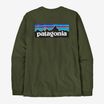 Longsleeve pentru bărbați Patagonia P-6 Logo Responsibili torrey pine green