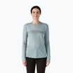 Longsleeve pentru femei  Patagonia Cap Cool Merino Blend Graphic strata stripe: thermal blue