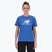 Tricou pentru femei New Balance Jersey Stacked Logo T-Shirt blueagat