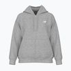 Tricou pentru femei New Balance Fleece Logo Full Zip gri atletic